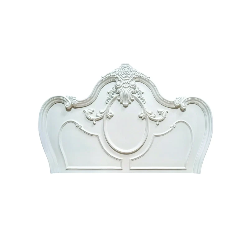 Traditional Solid Wood Panel Bed