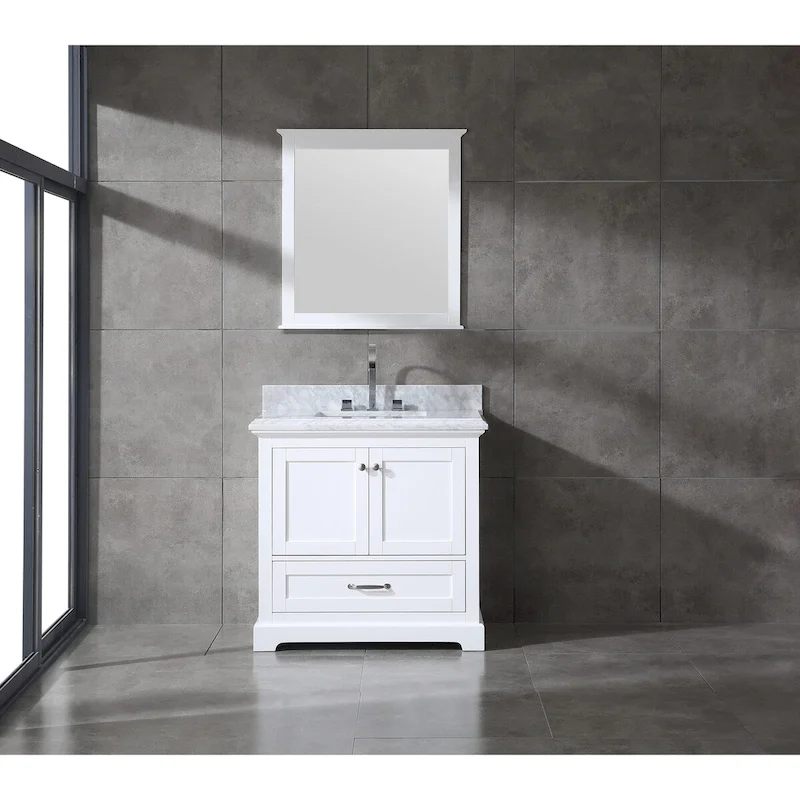 Mareo 36  Solid Wood Bathroom Vanity Set