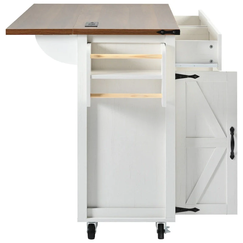 Rolling Kitchen Cart on Wheels