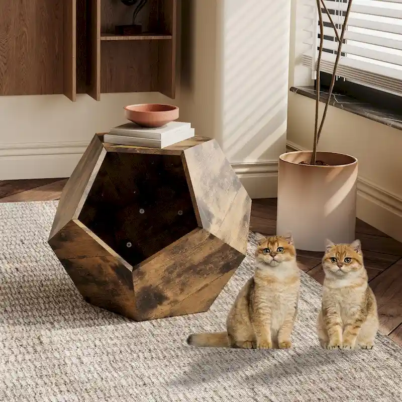 25.98 Shaped Modern Pet Furniture Cat Kennel Side Table