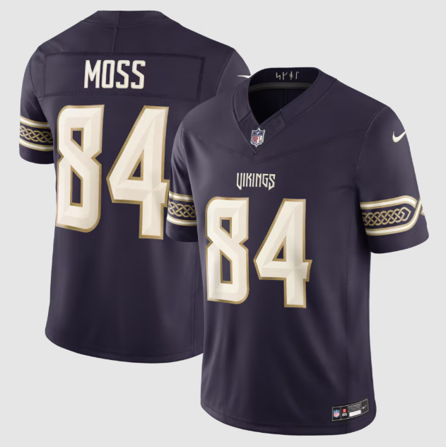 Minnesota Vikings Randy Moss Purple 2026 Rivalries Collection Stitched Limited Jersey
