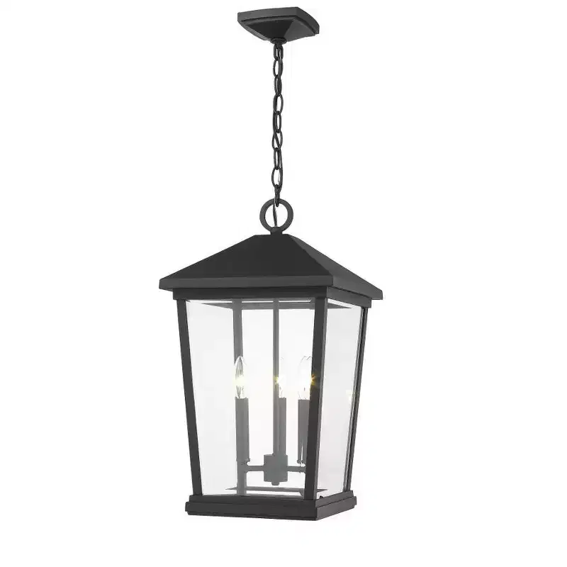 Beacon 3-Light Outdoor Hanging Light - Aluminum, Dimmable, Damp Rated, 12 x 21.5