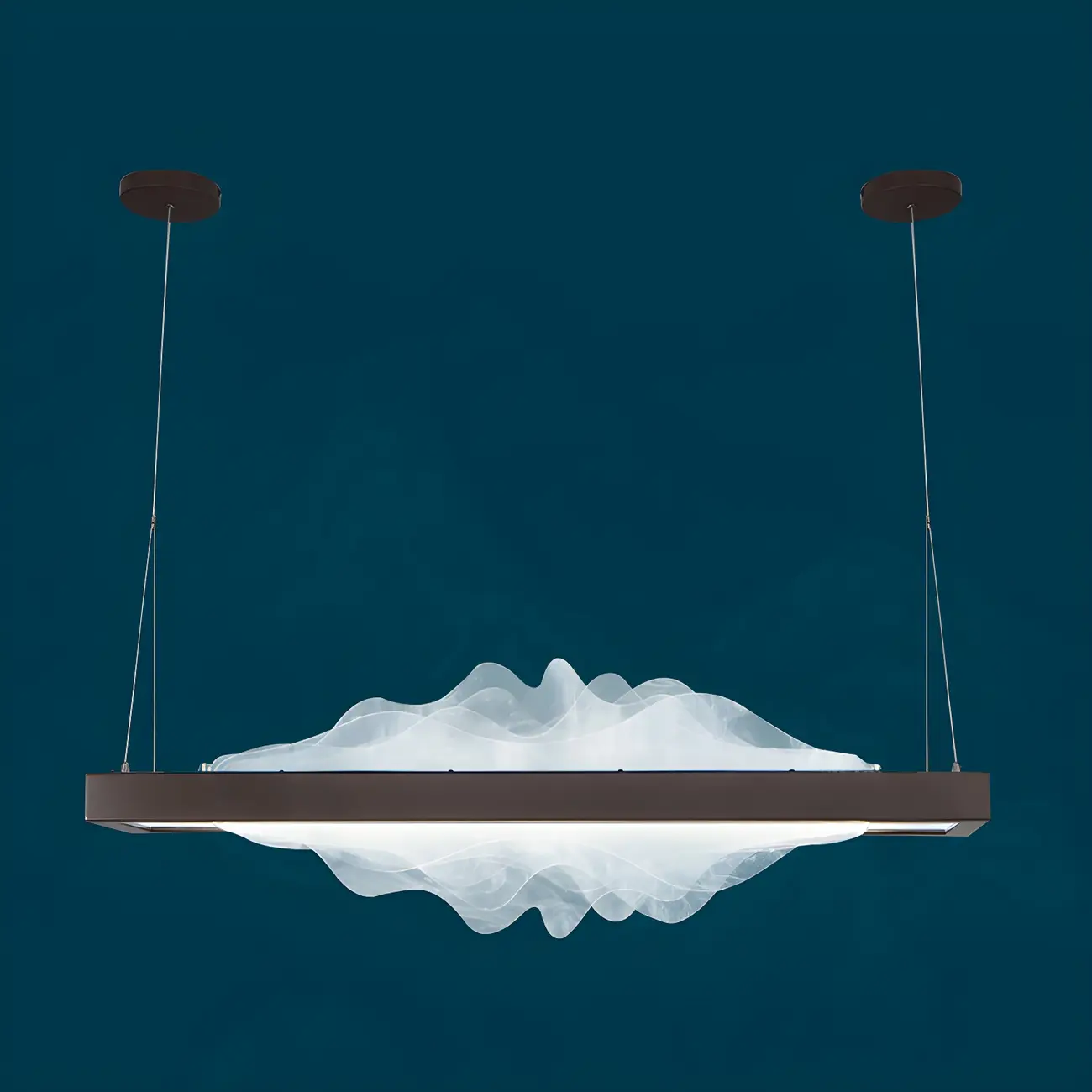 Modern Metal Rectangular Unique Pendant Light