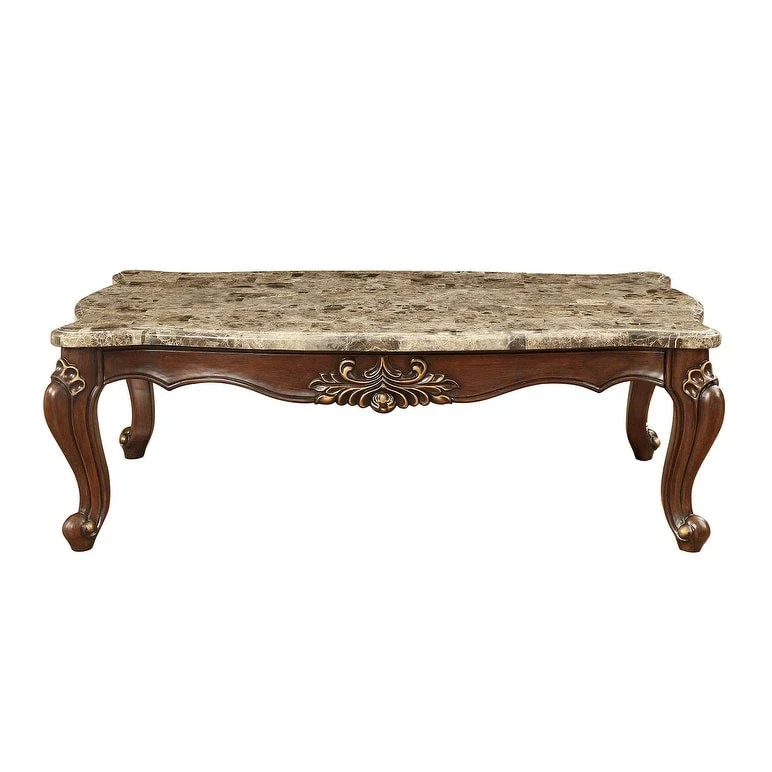 34 Genuine Marble Free Form Coffee Table - 34
