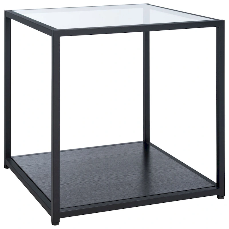 SAFAVIEH Arminta Square Lower Shelf Accent End Table - 19.7 W x 19.7 L x 19.7 H - 20Wx20Dx20H