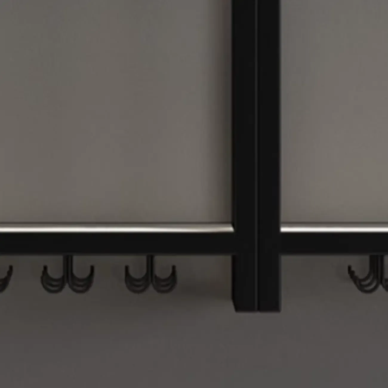 Iron Wine Bottle and Open Wine Glass Holder with Lighting