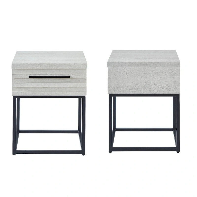 Roundhill Furniture Findlay 3-Piece Bedroom Set in White Dove