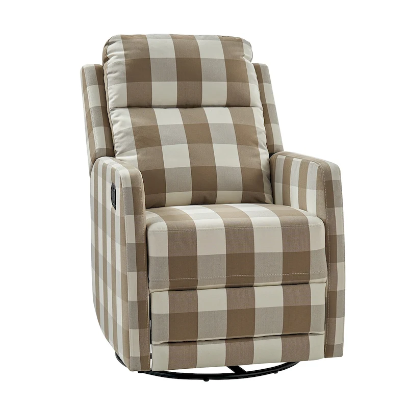 Diana Modern Polyester 360-degree Swivel Rocker Recliner by HULALA HOME