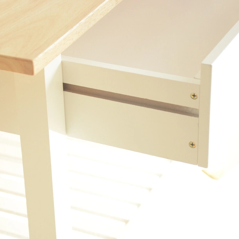 MDF Kitchen Cart with Two Lockable Wheels