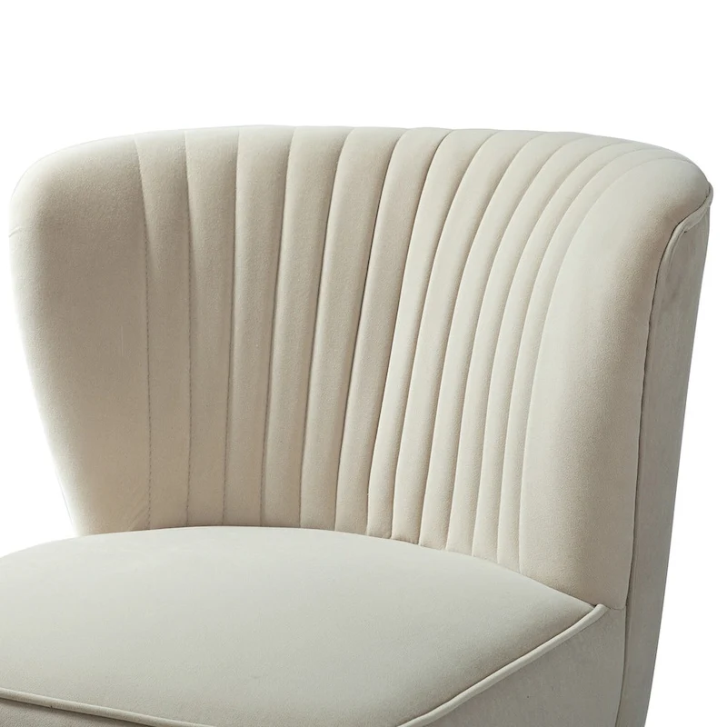 Barto Modern Velvet Tufted Side Chair with Golden Legs by HULALA HOME