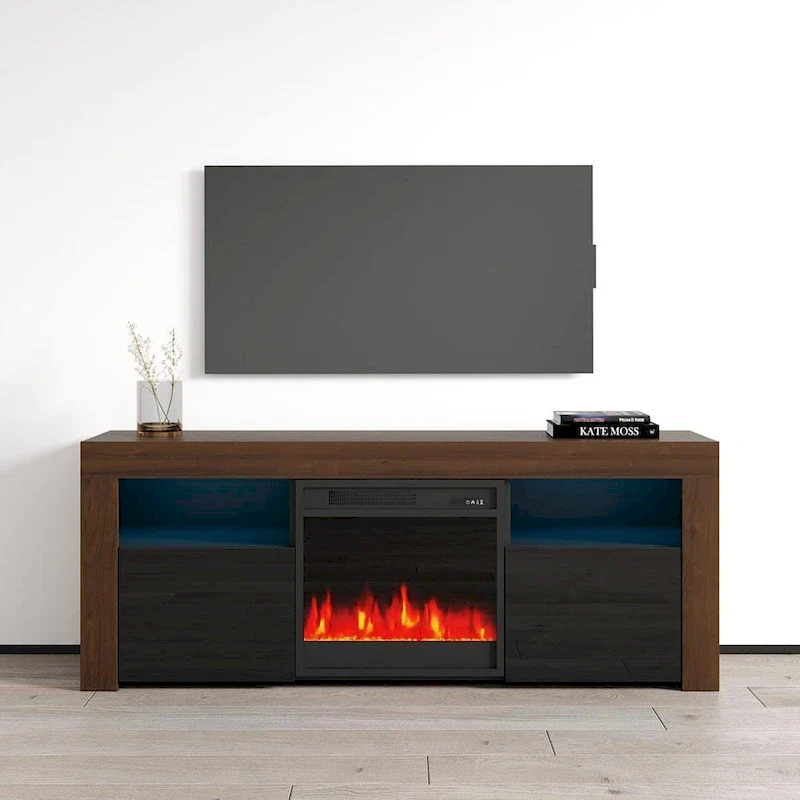 58-inch Electric Fireplace TV Console