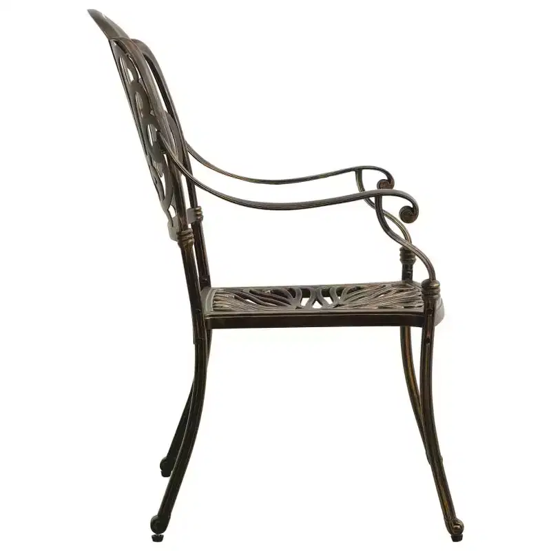 vidaXL Bistro Set Cast Aluminum Durable Bistro Set Round