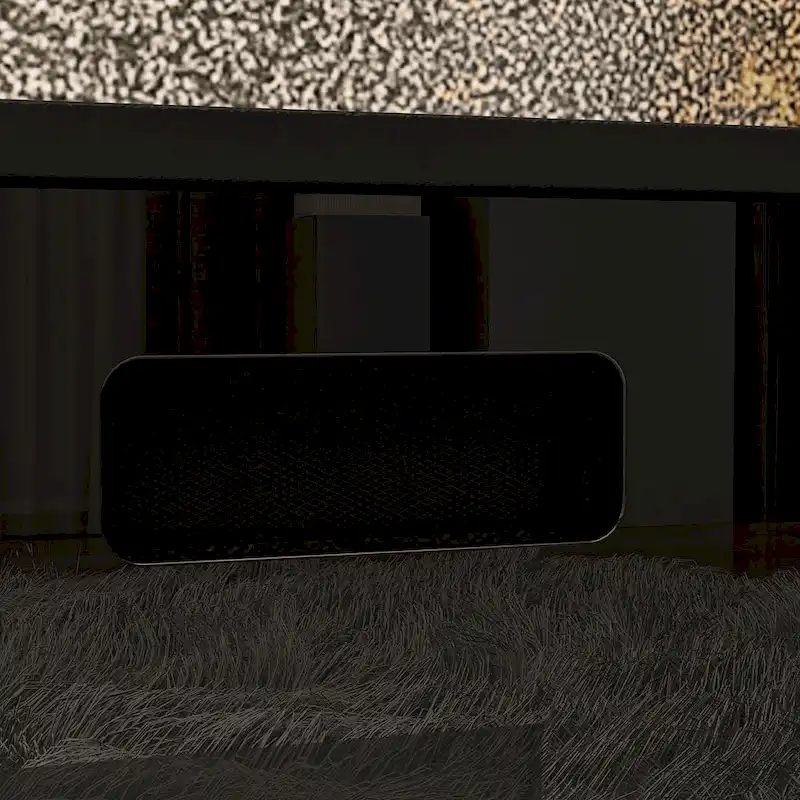 Ambient Electric Fireplace and Durable TV Stand Energy Efficient