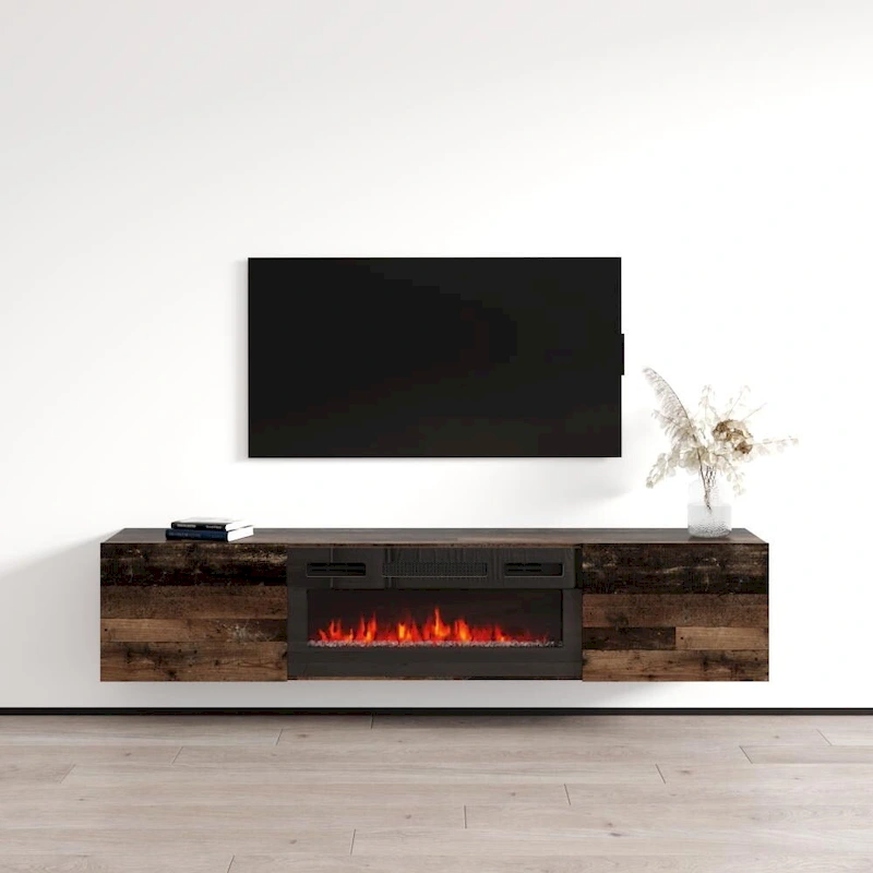 Baja BL-EF Floating Fireplace TV Stand