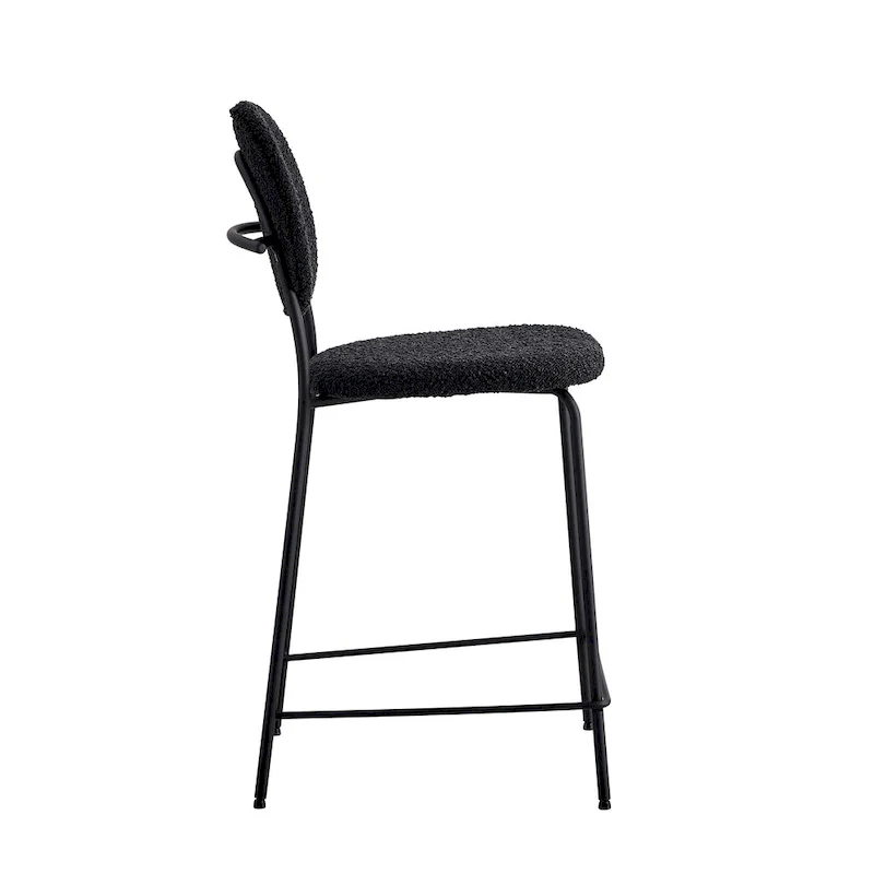 Carley Boucle Bar Height Stools (Set of 2)