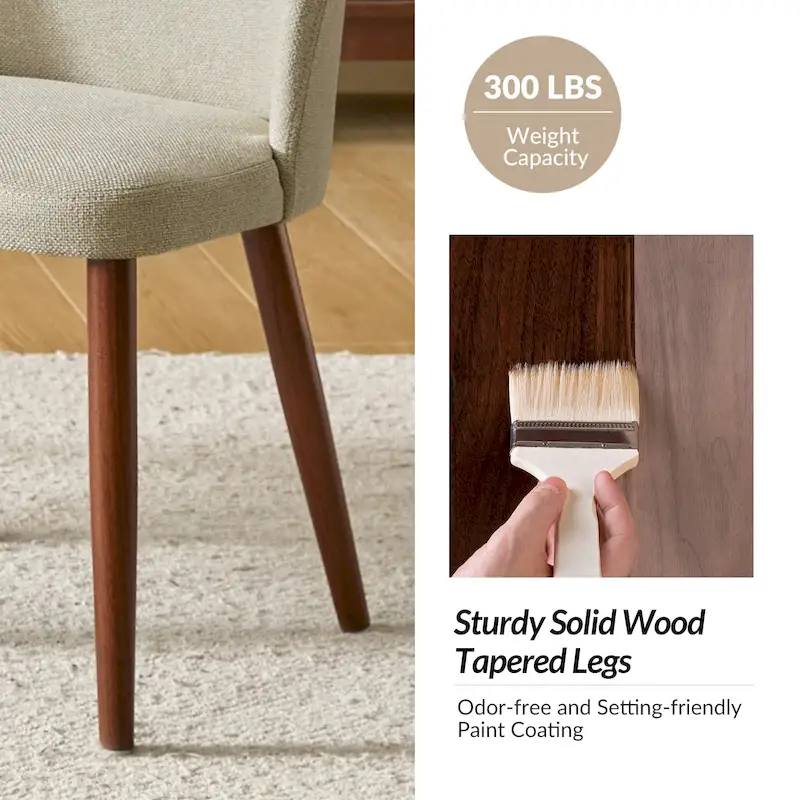 Melisa Solid Wood Dining Chair Set of 4 by HULALA HOME