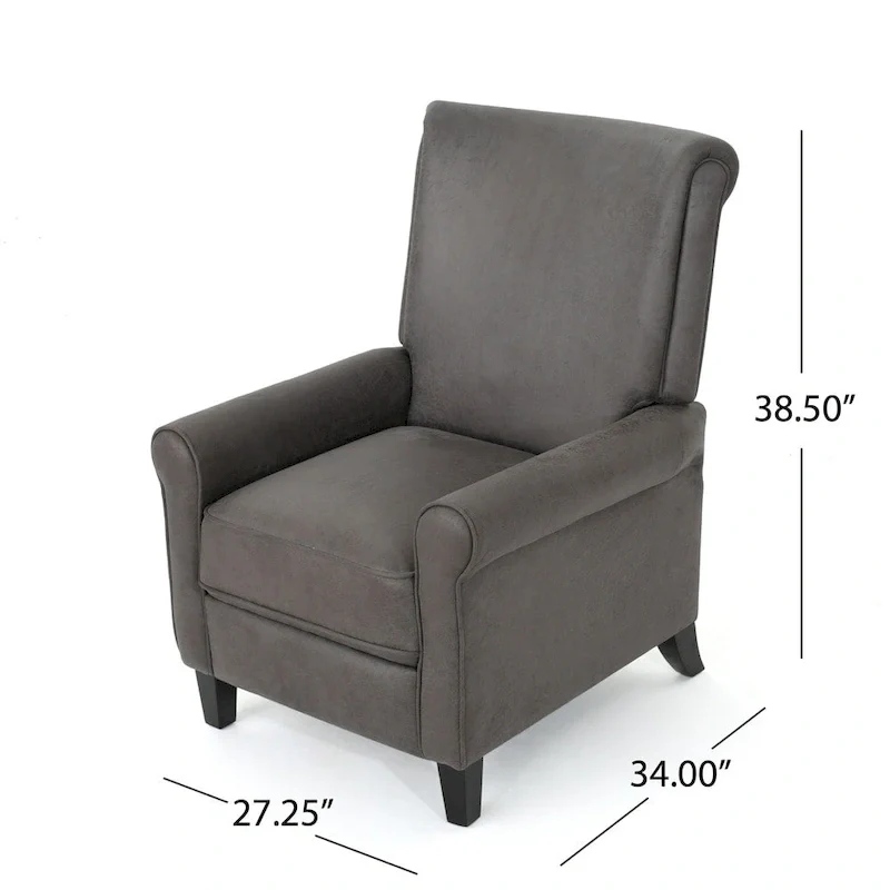 Charell Traditional Microfiber Recliner