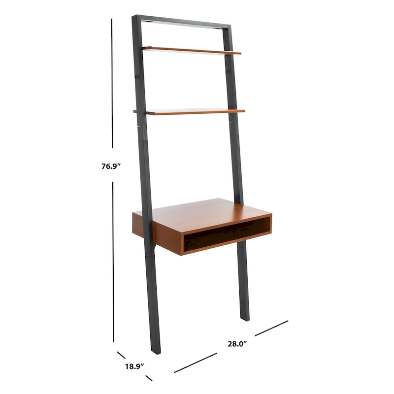 SAFAVIEH Oleta 2-Shelf Leaning Desk
