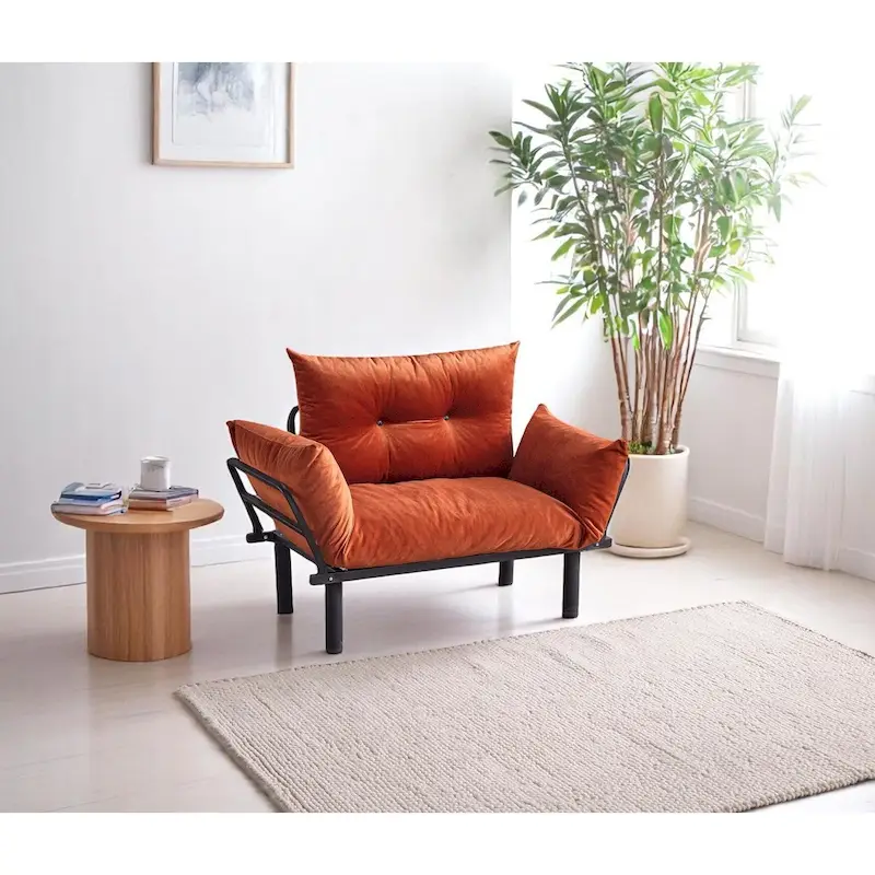 Sadio Metal Frame Loveseat With Removable Cushions