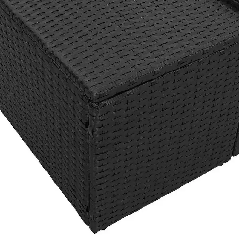 vidaXL Garden Sofa with Cushion 184 x 62 x 69 cm Poly Rattan