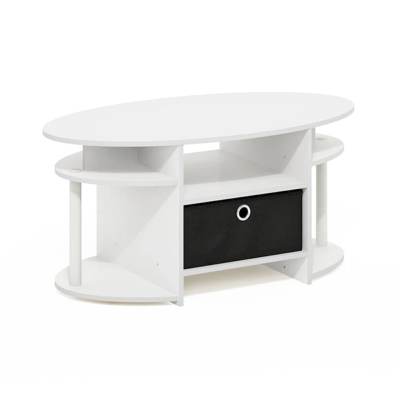 FURINNO JAYA Simple Design Oval Coffee Table