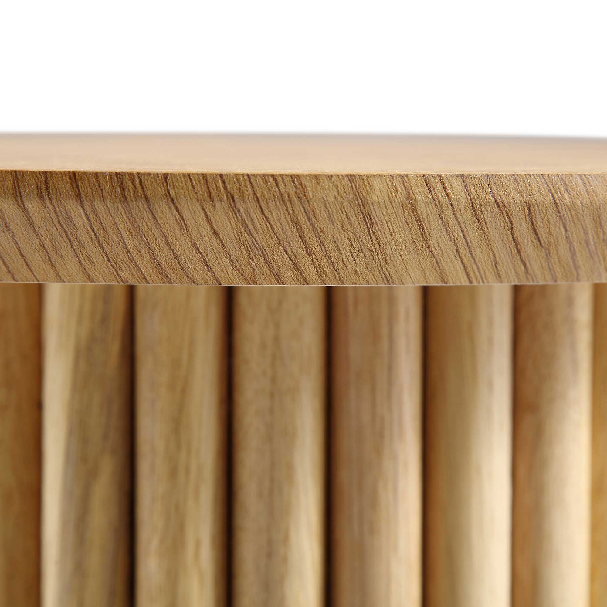 Oak Round Side Table, Oak