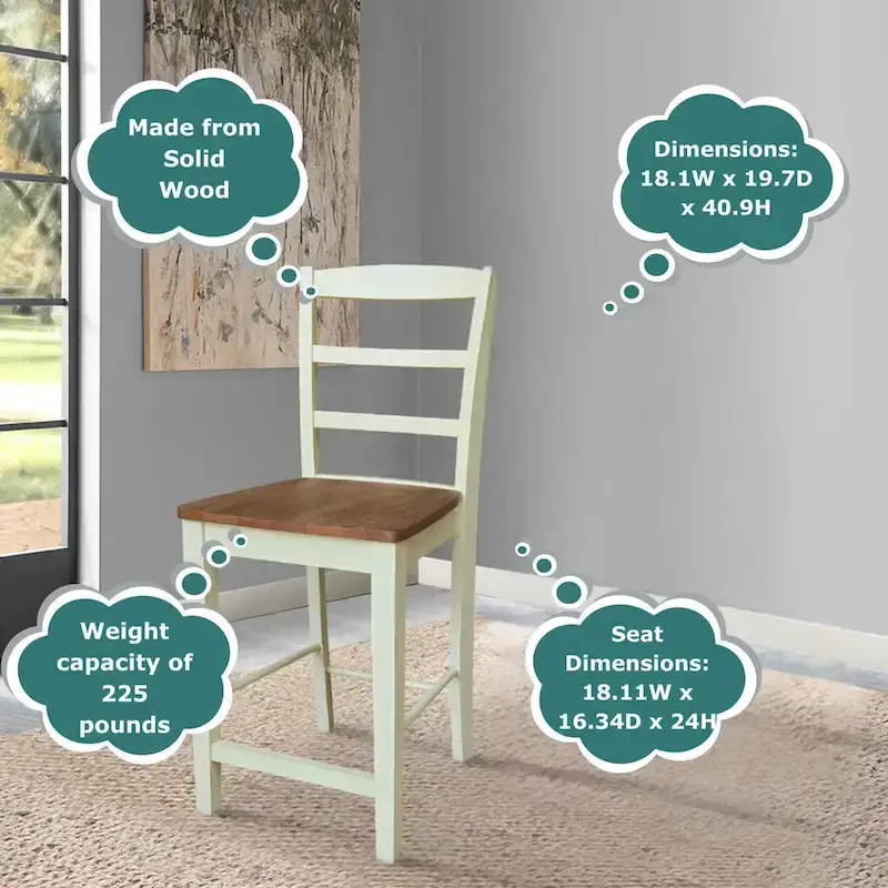 Madrid Solid Wood Stool