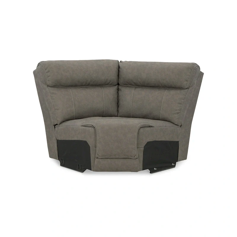 Signature Design by Ashley Starbot Gray 5-Piece Power Reclining Sectional - 131W x 131D x 42H