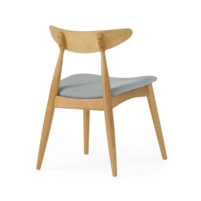 Barron Mid-Century Modern Dining Chairs (Set of 2) by Christopher Knight Home - 22.50   W x 19.75   L x 28.75   H