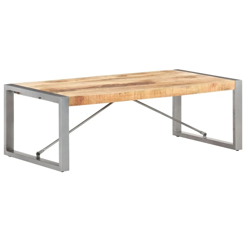 vidaXL Coffee Table 47.2x23.6x15.7 Rough Mango Wood