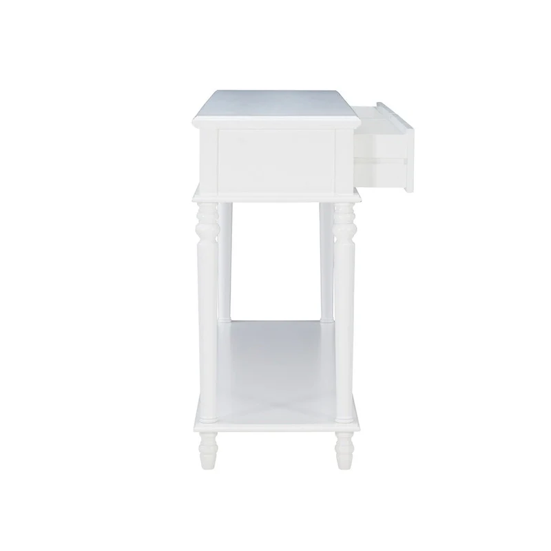 Jowin White Wood Console Table