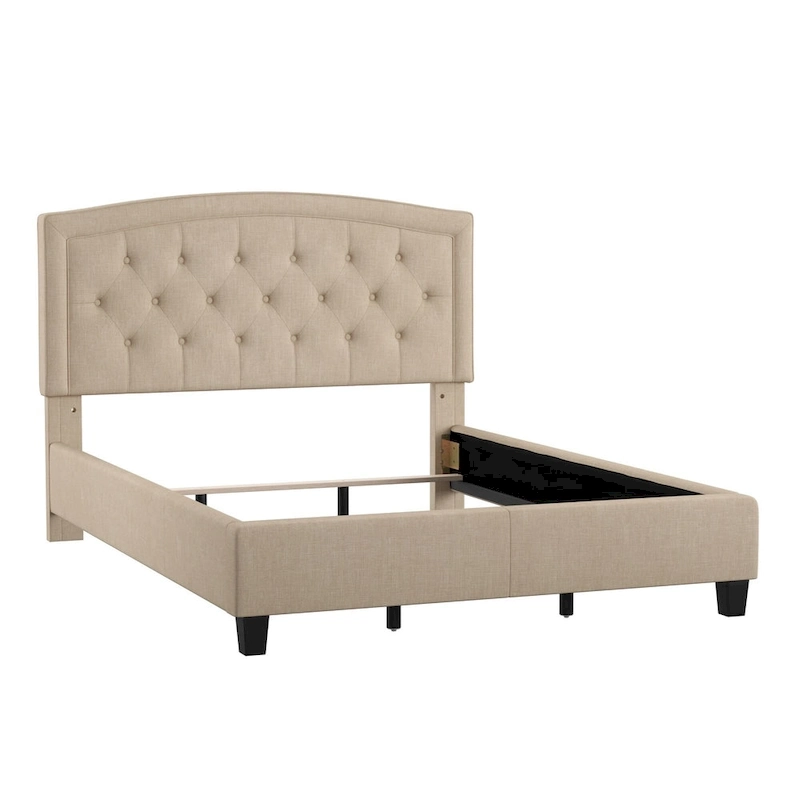 Fontana Adjustable Diamond-tufted Arched Back Bed by iNSPIRE Q Classic