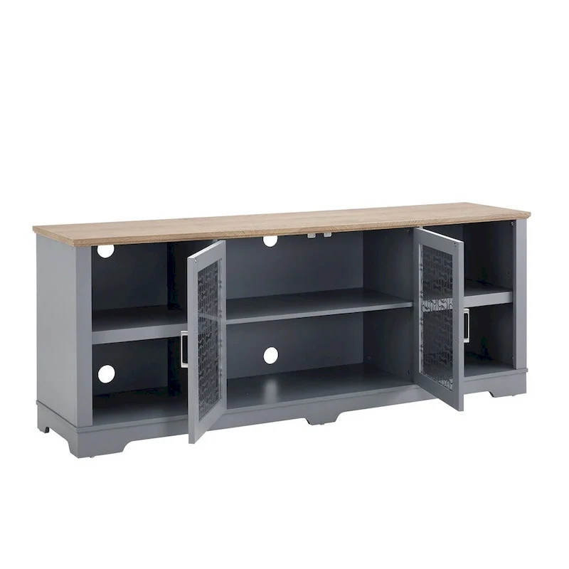 Modern Farmhouse TV Media Stand,Large Home Entertainment Console
