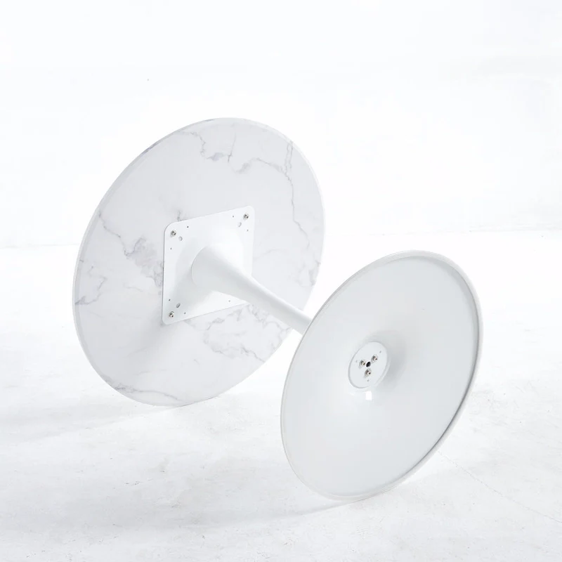 Round Tulip Table with MDF Top, Pedestal Design