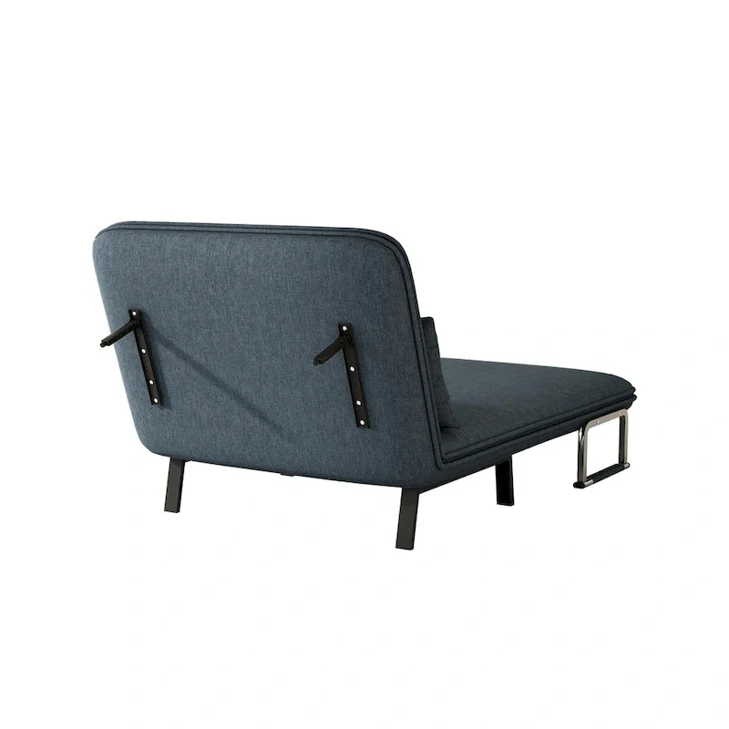 Convertible Tri-Fold Sofa Bed with Adjustable Backrest & Pillow