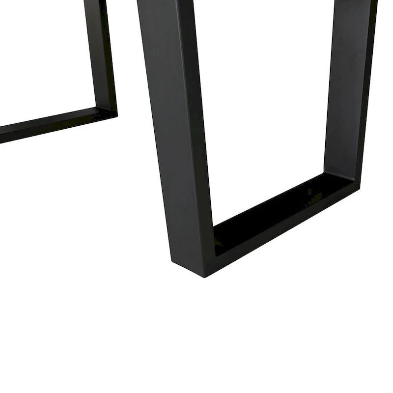 Ditmars Dark Brown Finish 84 Live Edge Dining Table by iNSPIRE Q Modern