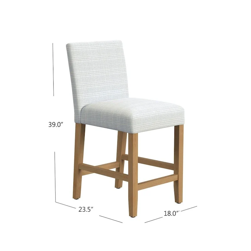 Classic Upholstered 25  Counter Stool