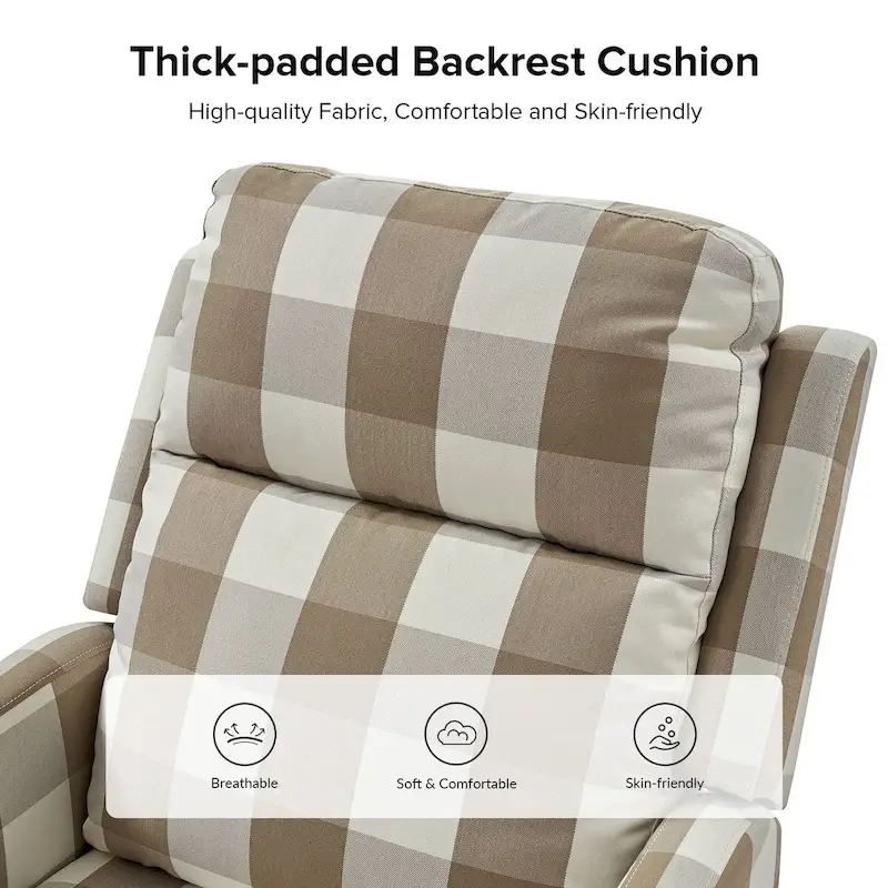 Diana Modern Polyester 360-degree Swivel Rocker Recliner Set of 2 by HULALA HOME