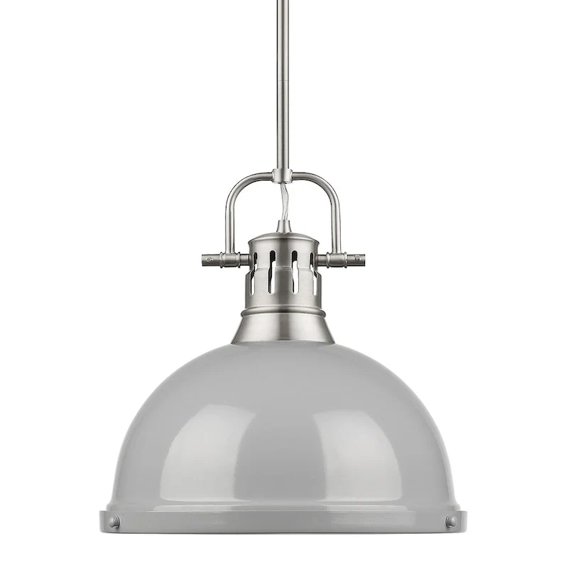 Golden Lighting Duncan Aged Brass 1-light Pendant