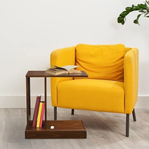 Monroe C-Table with Concealed Drawer, Concealment Furniture