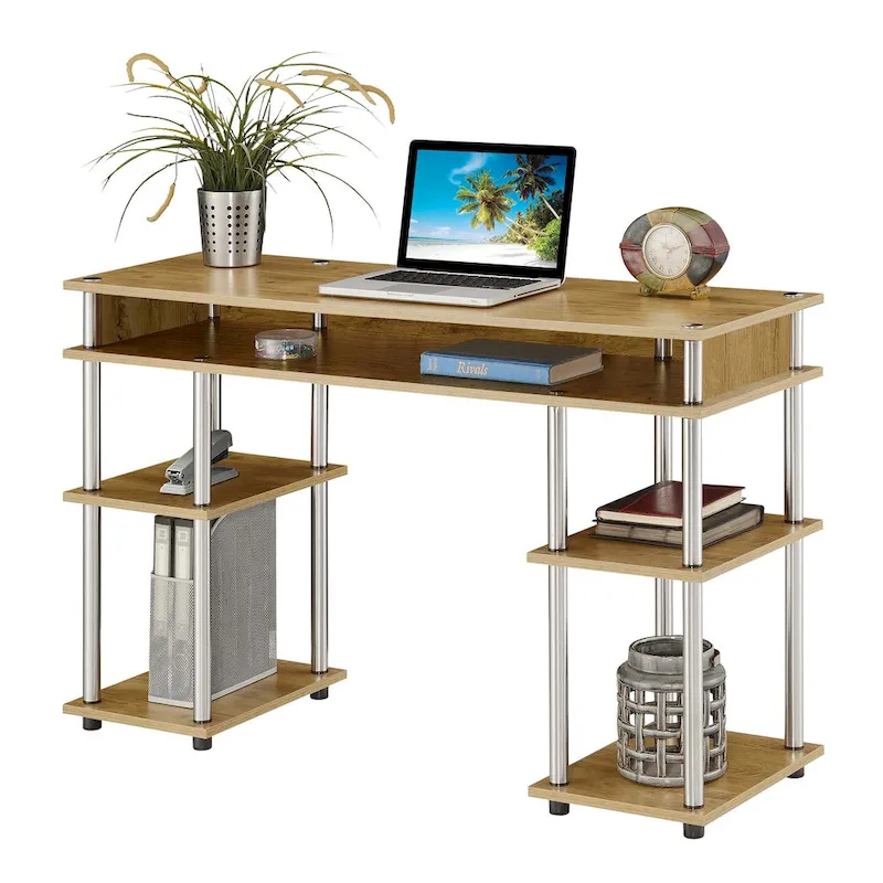 Convenience Concepts Designs2Go No Tools Student Desk with Shelves