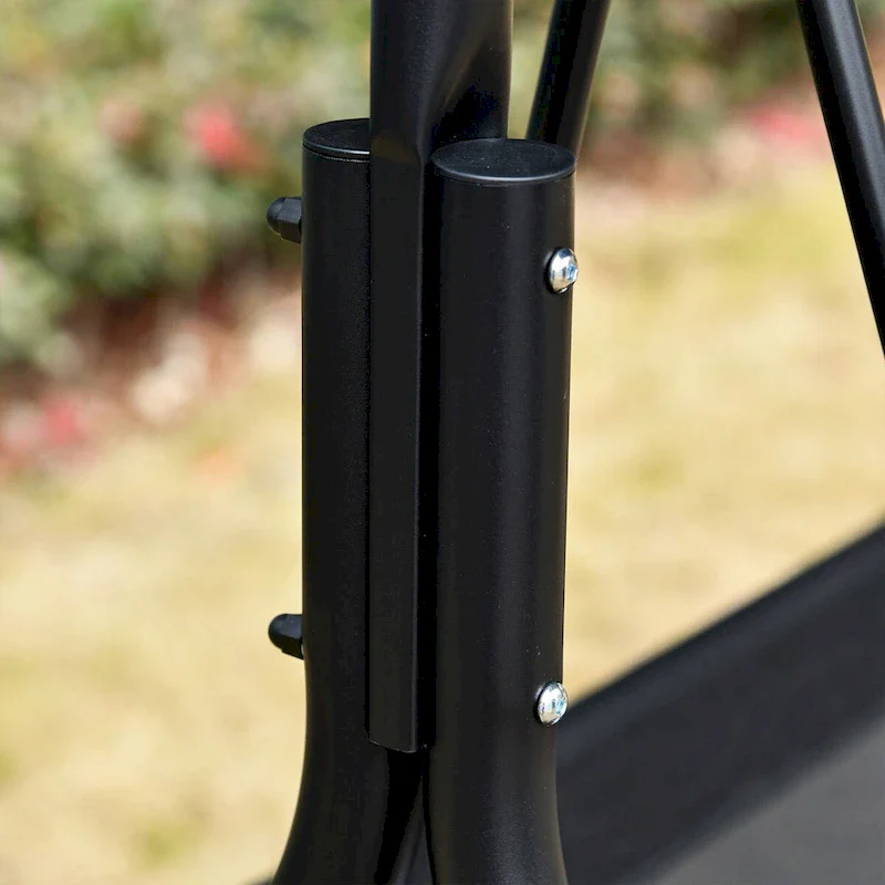 Patio Swing Chair with Canopy, Adjustable Tilt Canopy, Armrests