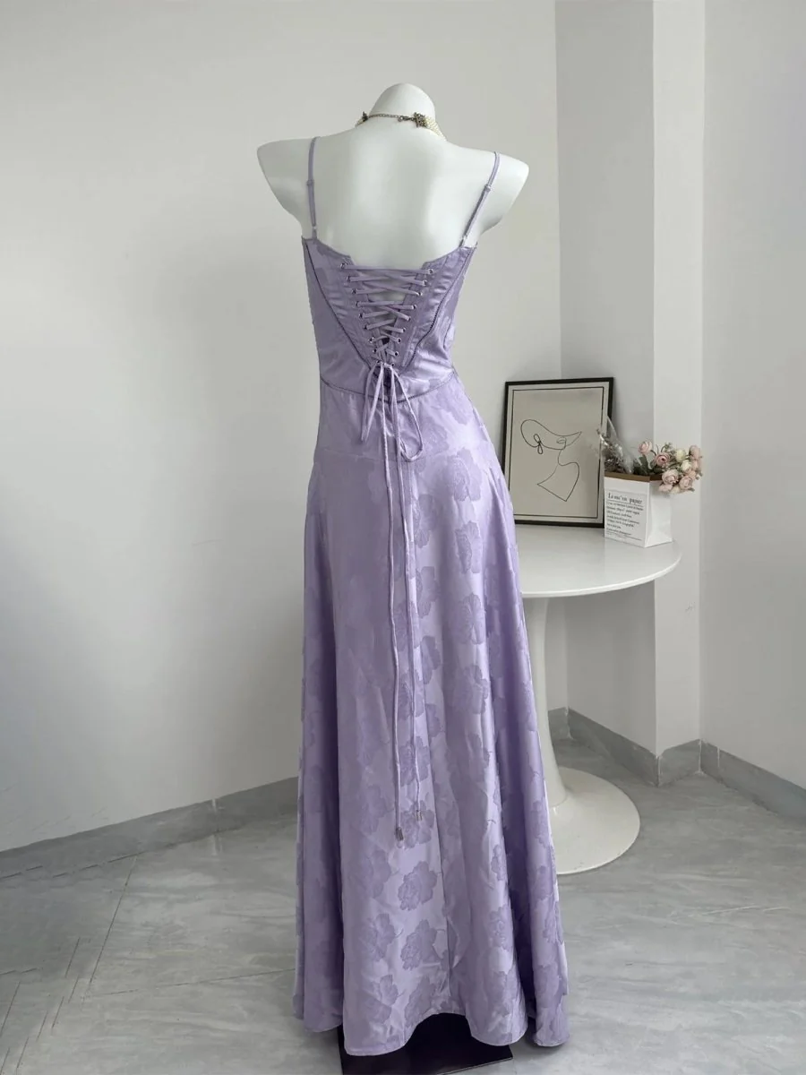 Phantasia | Sage - Mermaid Satin Spaghetti Straps Long Prom Dresses