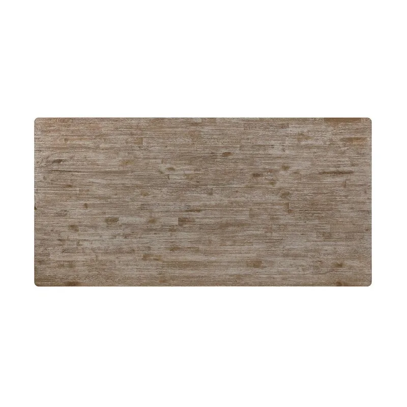 Kavita Brown Brushed Dining Table with Turned Leg