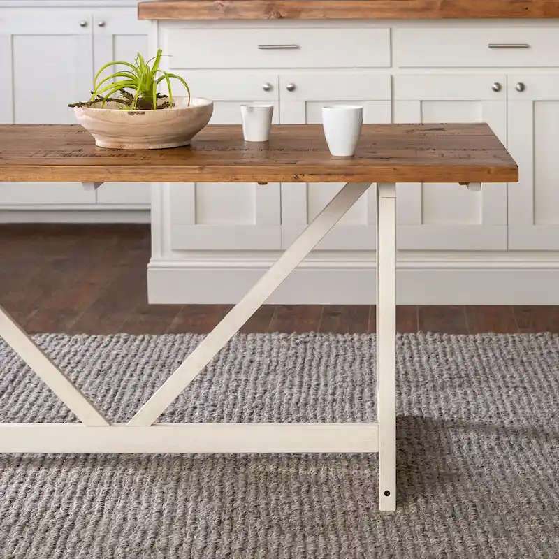 Middlebrook Solid Wood 72-inch Farmhouse Trestle Dining Table