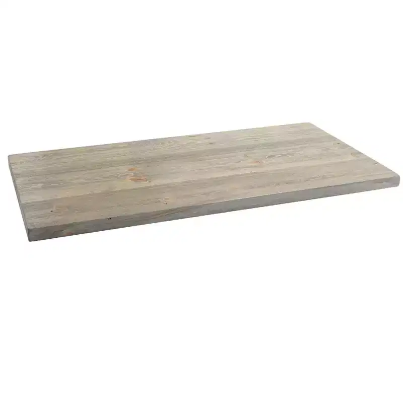 RESTORE Riverstone Grey Solid Wood Coffee Tabletop by Pipe Decor