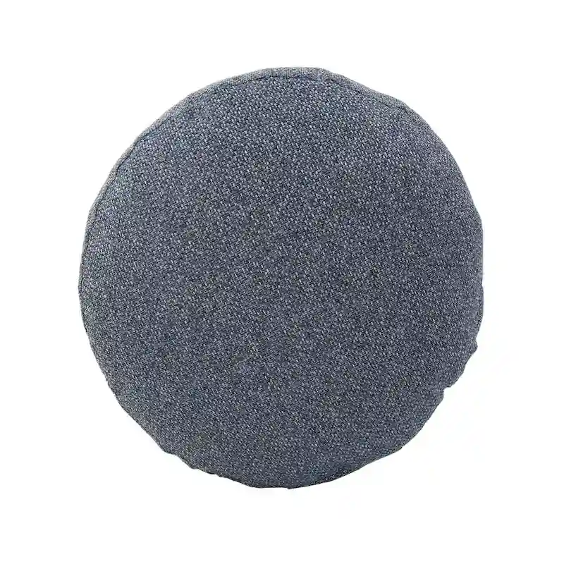 Round Foot Pouf Panama Indigo