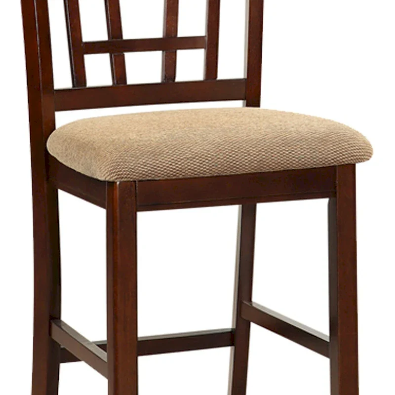 Set of 2 Counter Height Dining Chairs with Cushioned Seats