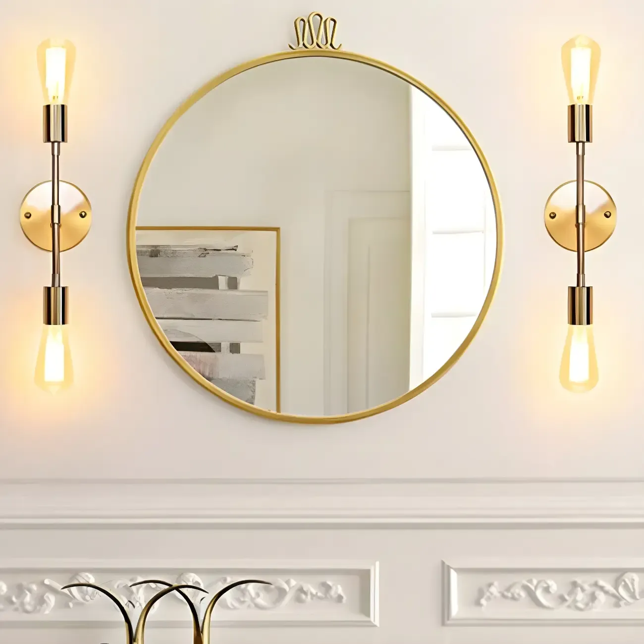 Modern Gold Up Down Bathroom Vanity Light