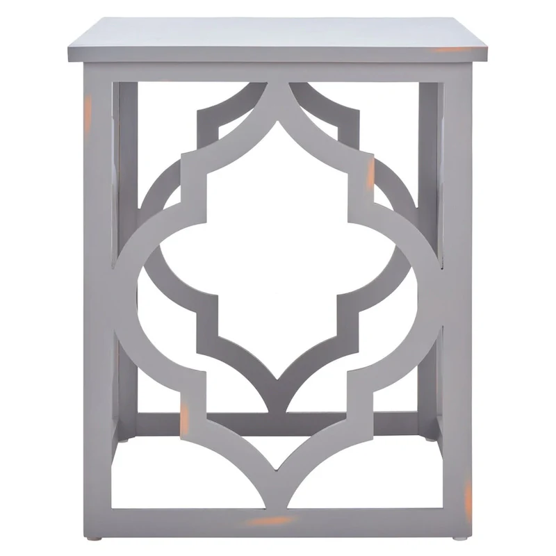 Silver Leaf End Table - 19 W x 19 D x 23 H
